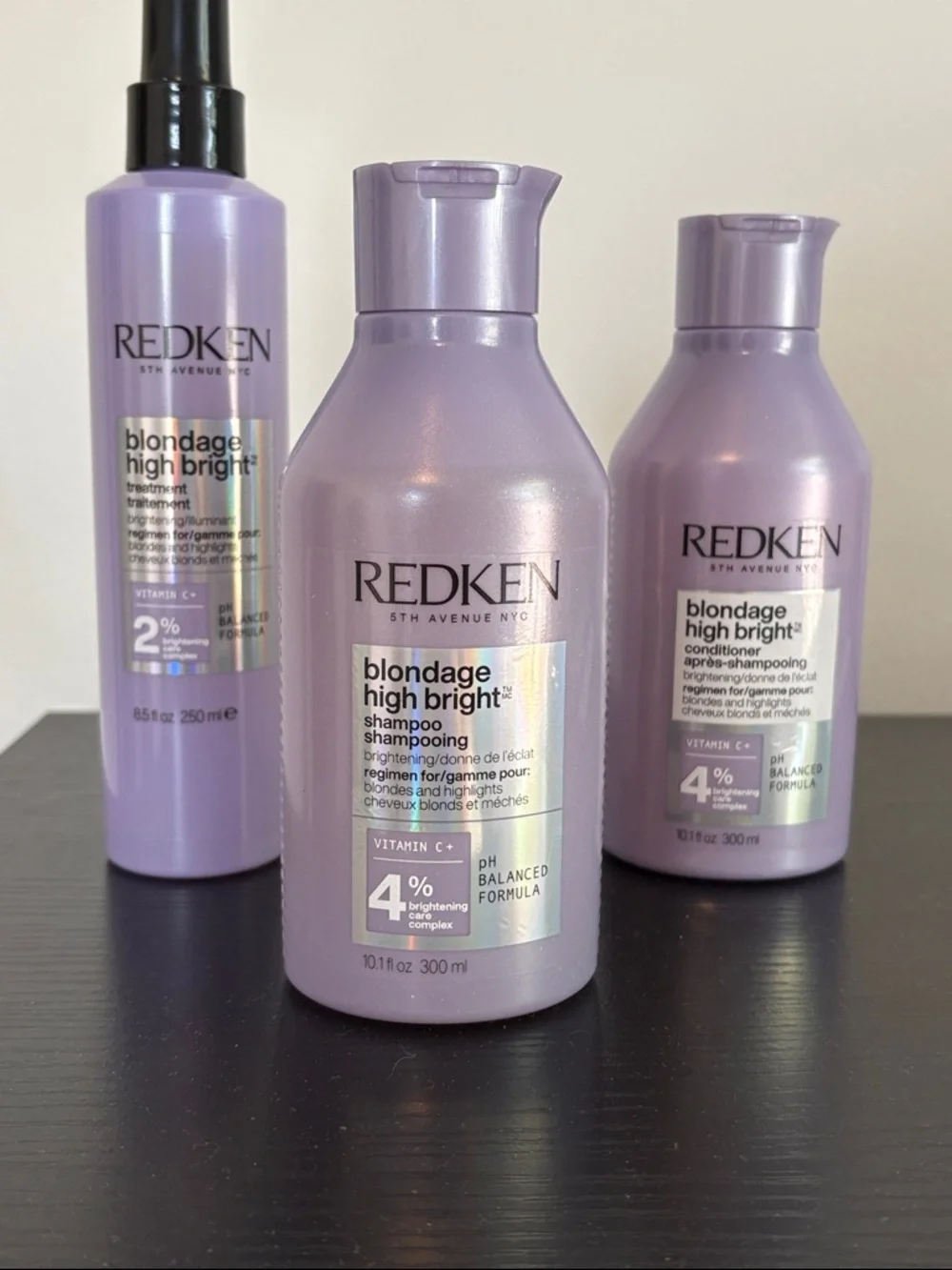 NWT Redken Blondage High Bright Trio - Brightening Hair Care Set - Full Size - Picture 2 of 10
